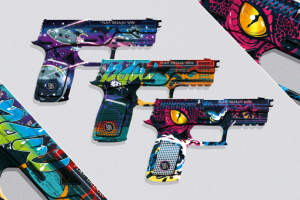 Дизайн и иллюстрации для детских игральных пистолетов 2