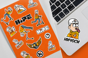 Стикерпак для магазина торгующего самокатами