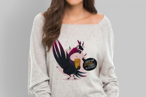 Принт на одежду с забавной надписью