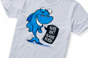 Принт на футболку с забавной надписью