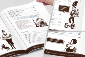 Персонажи для меню ресторана