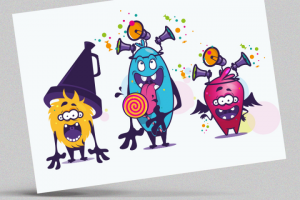 Персонажи для детских товаров (конфет, игрушек)