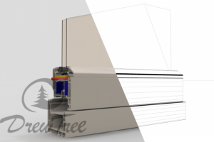 Оконный профиль в разрезе