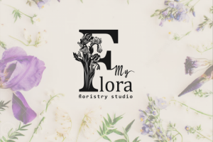 логотип для цветочного салона