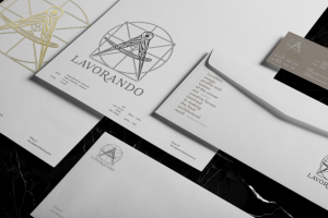 логотип и фирменный стиль для строительной компании