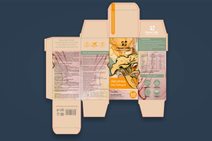 развертка этикетка БАДов