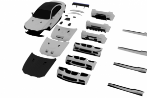 моделирование автомобиля для игры