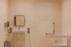 Визуализация санузла в аэропорту