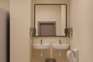 Визуализация санузла в аэропорту