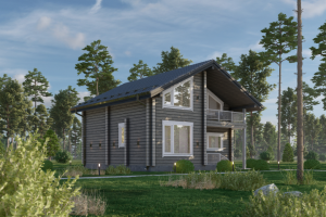 Экстерьерная визуализация дома в двух стилях