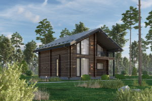 Экстерьерная визуализация дома в двух стилях