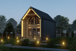 Экстерьерная визуализация дома в стиле Барн