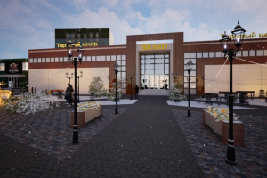 Макет ТЦ и обустройство прилегающей территории