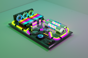 Создание сцены процессора с красивой детализацией