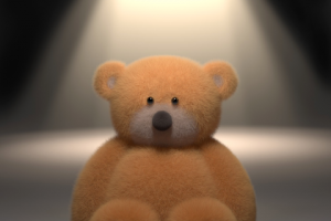 Мишка в 3д для коллекции