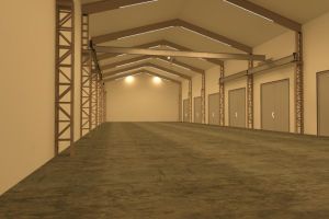 КМ. База техобслуживания с крановой балкой