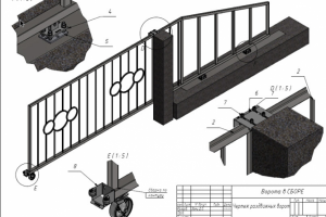 КМ. Ворота раздвижные консольного типа