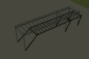 КМ. Навес над КПП