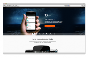 Landing page для компании Todoist