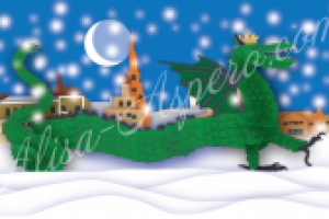 Иллюстрация для нанесения на новогодний шар