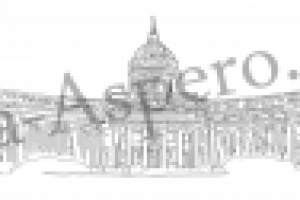 Иллюстрация для нанесения на стекло или зеркала Город на реке