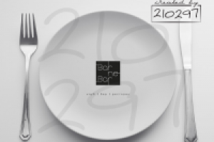 Образец нанесения логотипа на посуду для Bar ne Bar