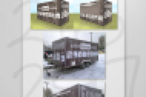 Логотип, фирменный стиль, дизайн павильона для мобильной кофейни