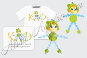 Фирменный стиль и персонаж для сайта www.kdbeads.ru