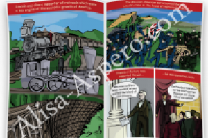 Фрагмент комикса. Абрахам Линкольн.