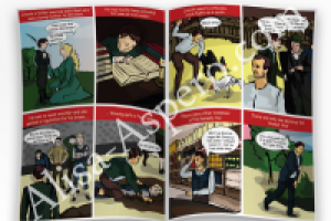 Фрагмент комикса. Абрахам Линкольн.