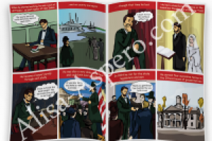 Фрагмент комикса. Абрахам Линкольн.