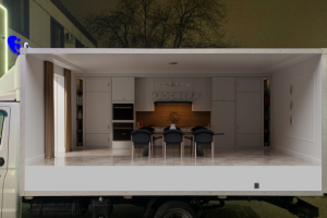 3Д-баннер для оплейки борта грузовика