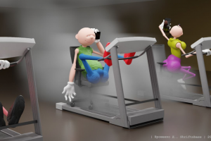 3д-карикатура моделированная