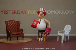 Зд-карикатура моделированная