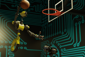 Персонажи мульта "Робоциклы"