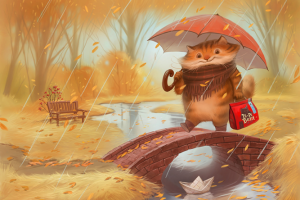 Имиджевая иллюстрация для компании зоотоваров