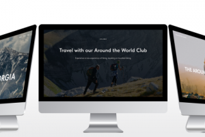 Многостраничный сайт для команды путешественников