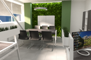 Дизайн интерьера офиса строительной компании в Екатеринбурге.