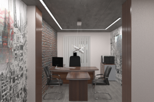 Офис строительной компании в Москве.