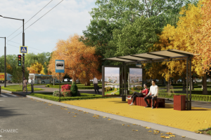 3д визуализация остановки