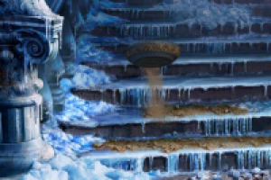 Лестница посыпается песком