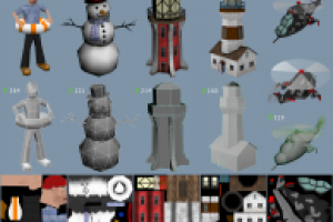 Ultra Low-Poly модельки