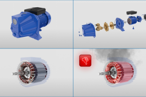 Устройство и режимы работы электро-насоса - 3D анимация