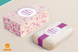 макет стикера (наклейки)