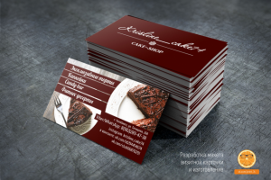 макет визитки