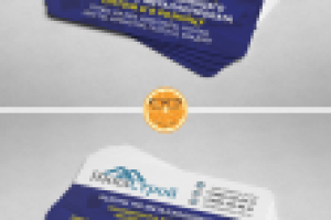 макет визитки