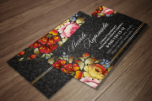 макет визитки