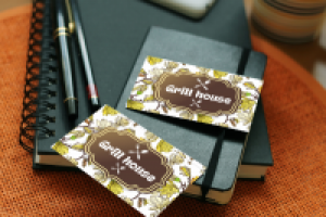 макет визитки