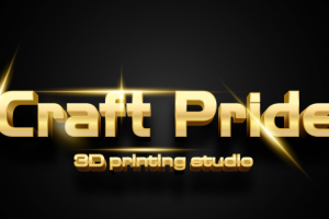 Визуализация логотипа - объём в золоте