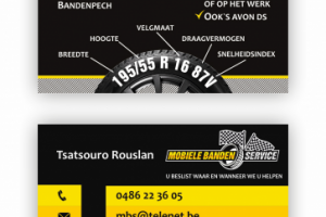 Визитка для мобильного шиномонтажа